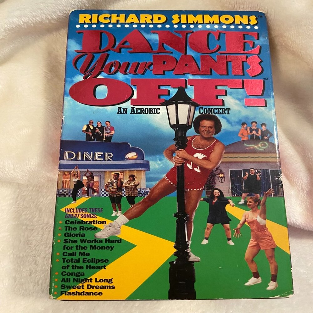 Richard Simmons Dance Your Pants Off! ~ VHS ~ 1996 ~ Celebration, Gloria & More